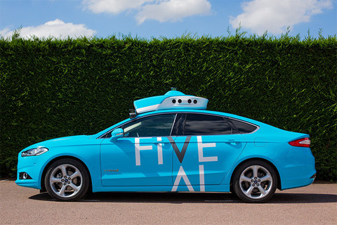 FiveAI autonomous car navigating system designed by DCA Design